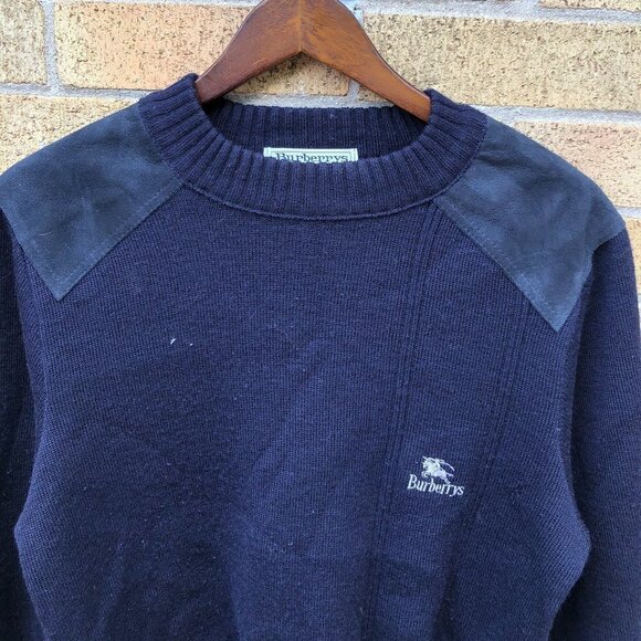 Vintage Burberrys 100% Pure New Wool Sweater Small - Picture 4 of 10